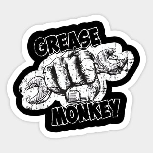 Grease Monkey - Wrench Auto Mechanics Sticker